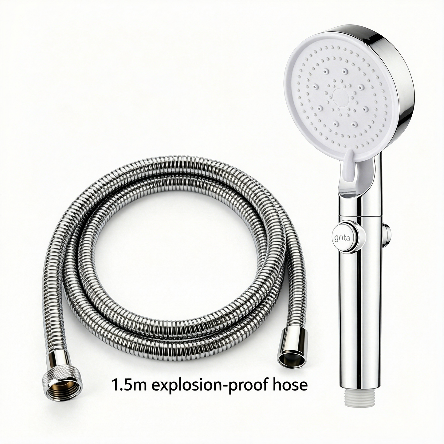 Hot sale🔥High Pressure Boosting Shower Head 360° Rotatable Water Saving Rainfall Nozzle