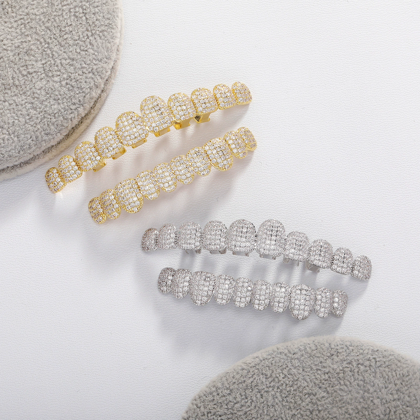 Last Day 49% OFF🔥 DIAMOND GRILLZ - Full diamond crusted grillz for maximum shine