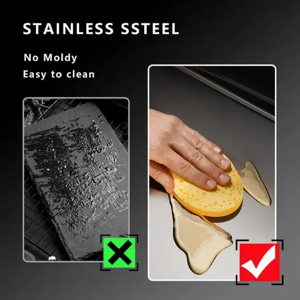 Premium Stainless Steel Chopping Board – Non-Slip, Durable, Hygienic Kitchen Cutting Board