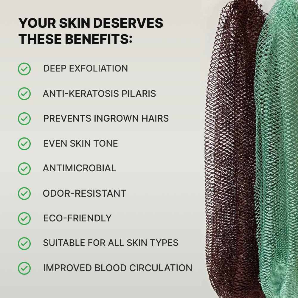 African Exfoliating Body Net Sponge
