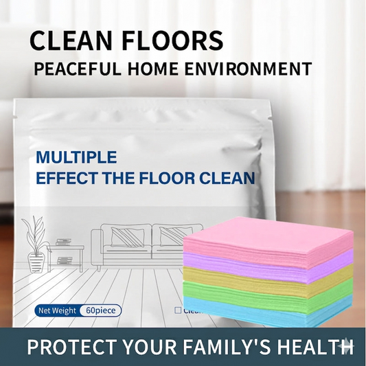 🧹 50% OFF NOW!✨ 60-Pieces Multi-Effect Floor Cleaning Sheets – Powerful Stain Removal & Fresh Scent 🌿