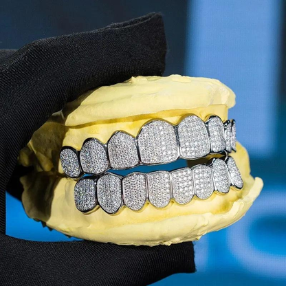 Last Day 49% OFF🔥 DIAMOND GRILLZ - Full diamond crusted grillz for maximum shine