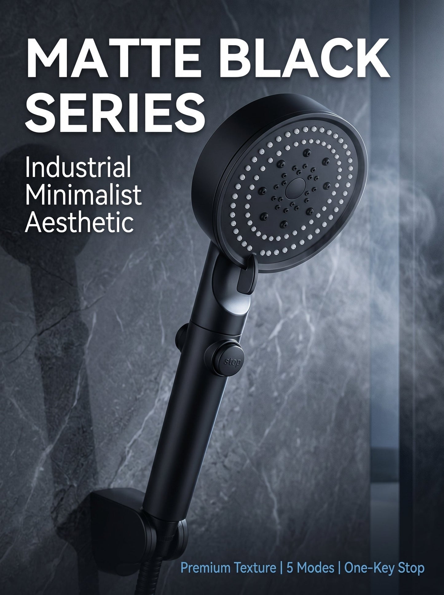 Hot sale🔥High Pressure Boosting Shower Head 360° Rotatable Water Saving Rainfall Nozzle