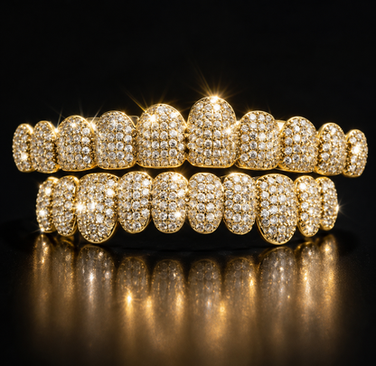 Last Day 49% OFF🔥 DIAMOND GRILLZ - Full diamond crusted grillz for maximum shine