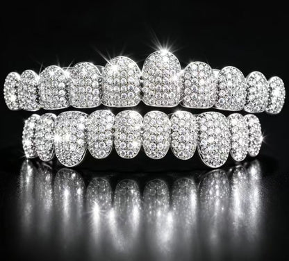 Last Day 49% OFF🔥 DIAMOND GRILLZ - Full diamond crusted grillz for maximum shine